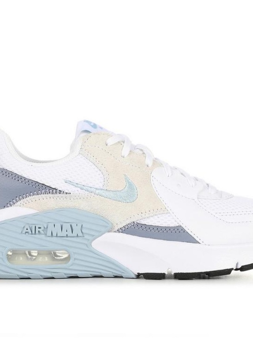 Nike White, Light Blue & Gray Air Max Runner